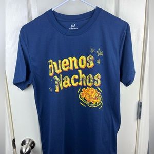 NWT Men’s “Buenos Nachos” T-shirt by Faded Black- Distressed look -Size: S